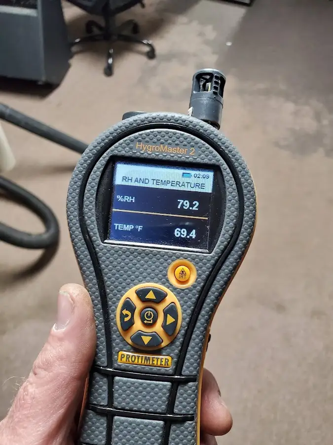 Moisture meter humidity assessment for Fire & Smoke Damage Restoration in Loughman